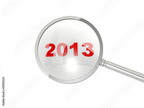 2013 New Year sing under magnifier