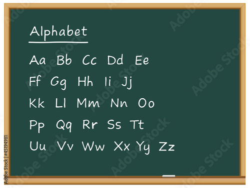 Tableau: alphabet