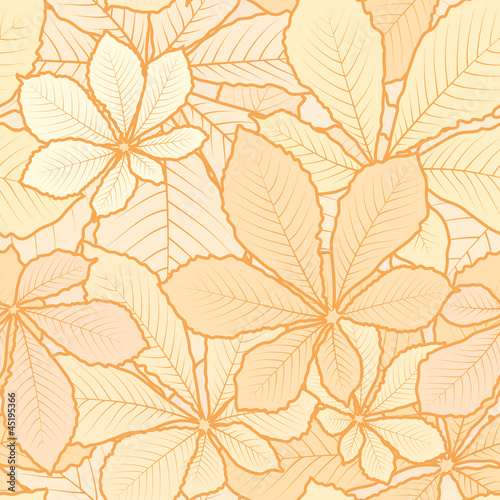 Autumn leaves, seamless pattern