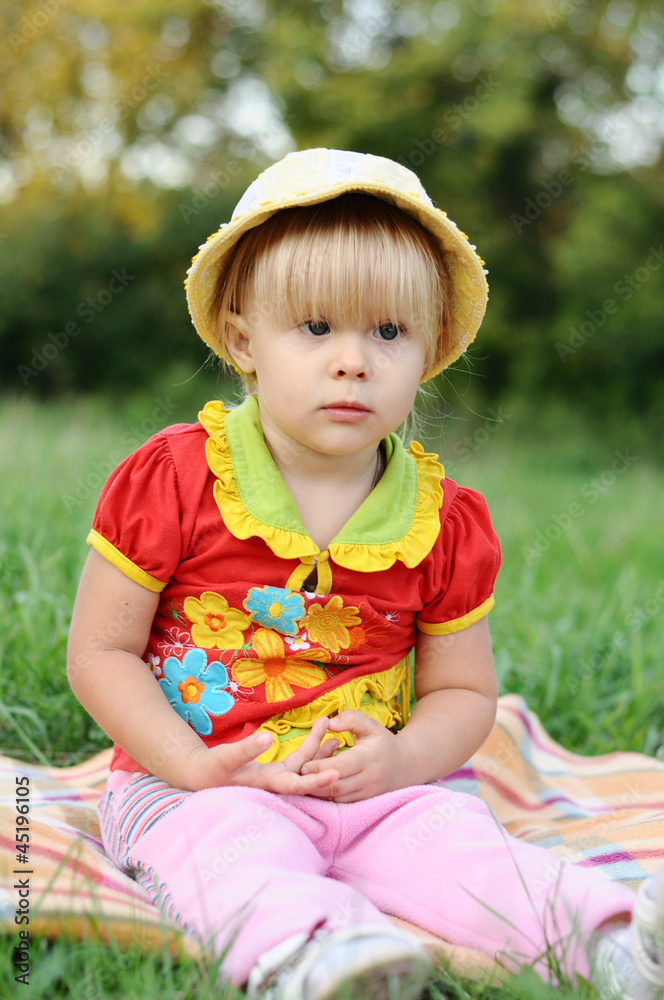 Little girl 2.5 years in nature Little girl 2.5 years in nature