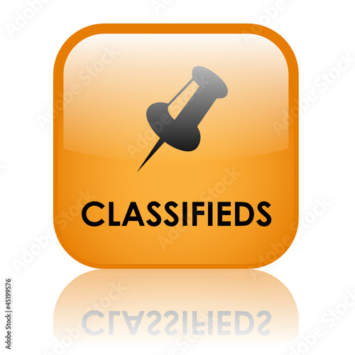"CLASSIFIEDS" Web Button ( buy sell classified advertising ads)