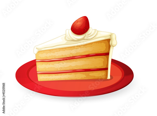 pastry in red dish