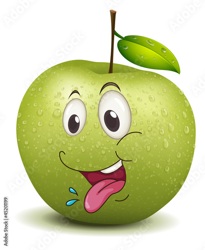 hungry apple smiley