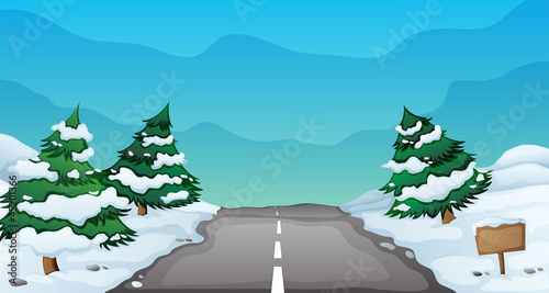 snowy landscape
