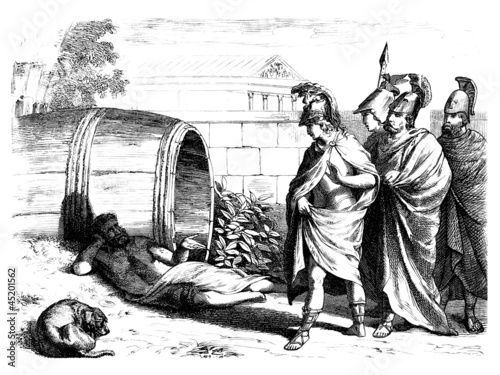 Antiquity : Alexander the Great meets Diogenes