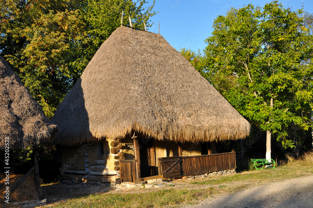 Traditional romanian rural house from Transylvania Traditional romanian rural house from Transylvania
