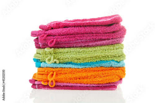Konstfotografi Pile of colorful washclothes