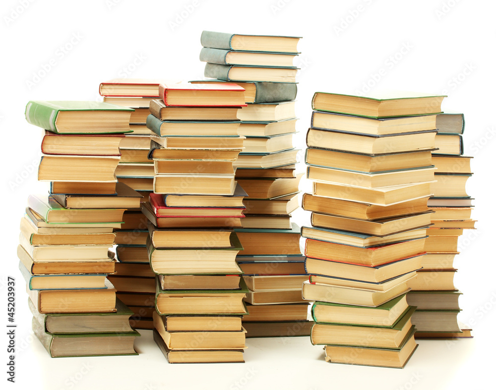 old books isolated on white old books isolated on white