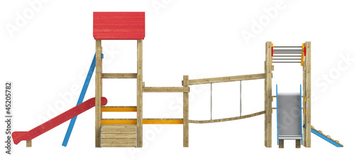 Foto Playground apparatus with slides