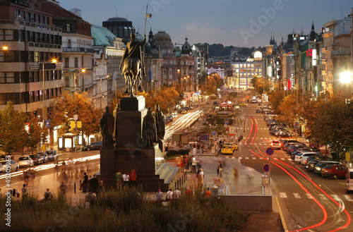 The Wenceslas Square, Prague photo