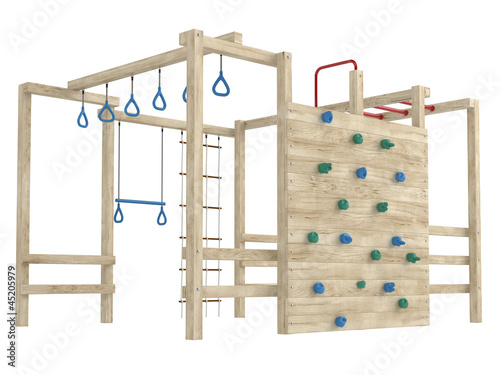 Jungle gym or climbing frame
