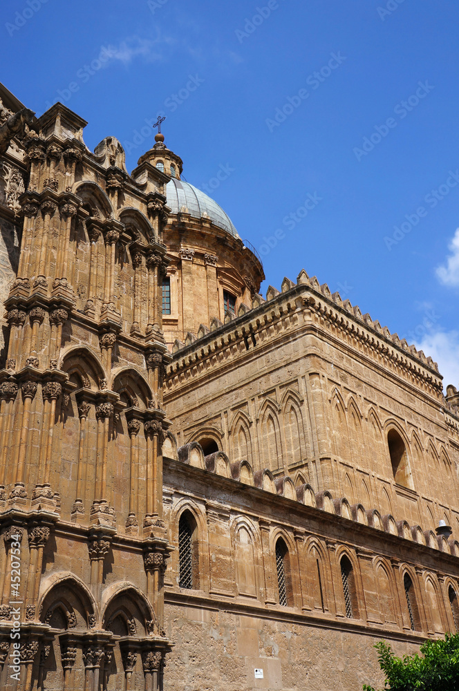 The gothic cathedral of Palermo in Sicily