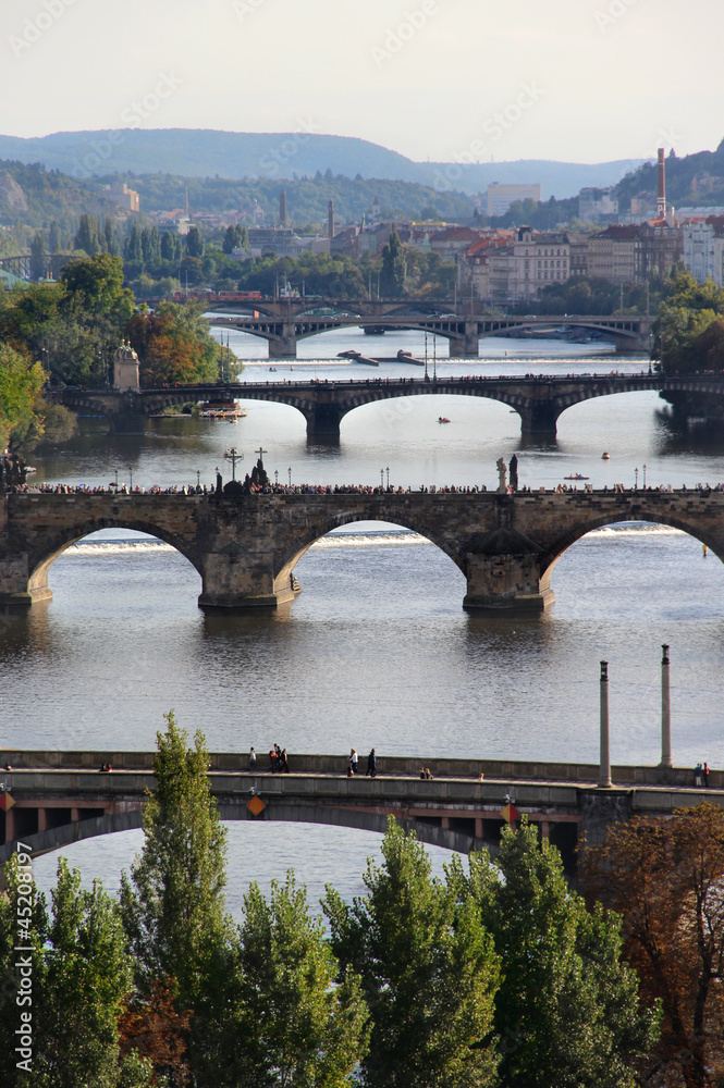 Naklejka premium Prague bridges