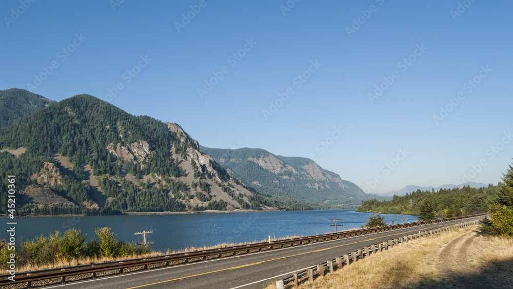 Washington Route 14 in Columbia River Gorge