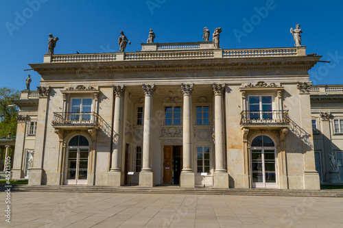 The Lazienki palace in Lazienki Park, Warsaw. Lazienki Krolewski