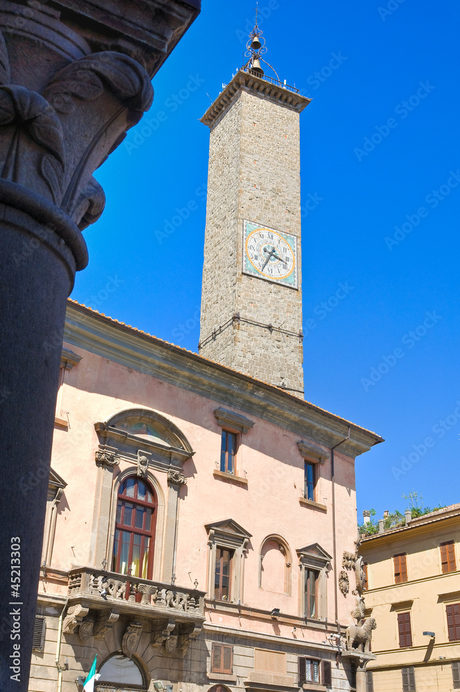 Palace of the Podestà. Viterbo. Lazio. Italy.