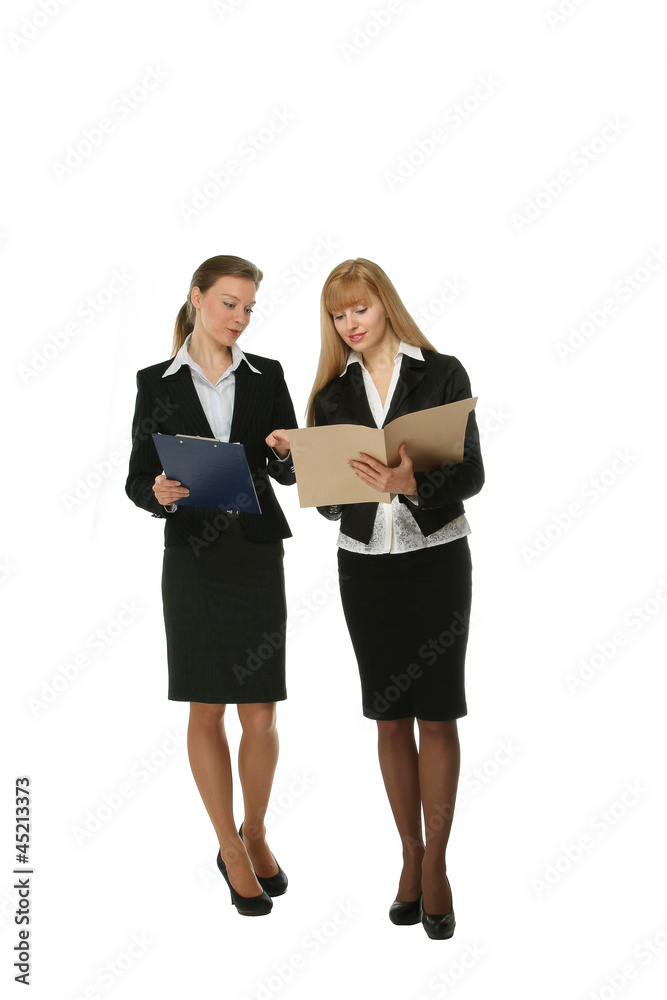A full-length portrait of successful businesswomen A full-length portrait of successful businesswomen