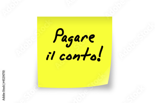 Pay bills, on a post-it