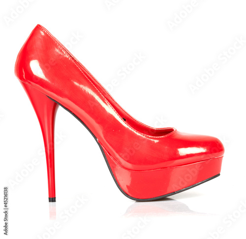 Red women shoes.