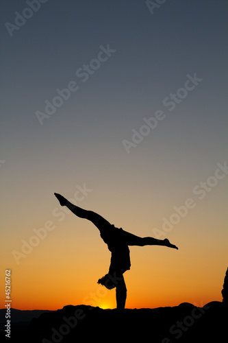 sunset gymnast © Alex Koch