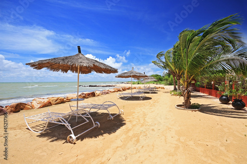 Saly's beach in Senegal