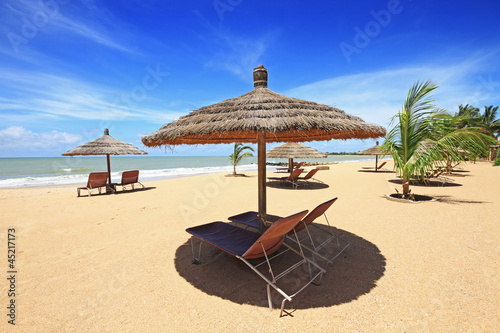 Saly's beach in Senegal