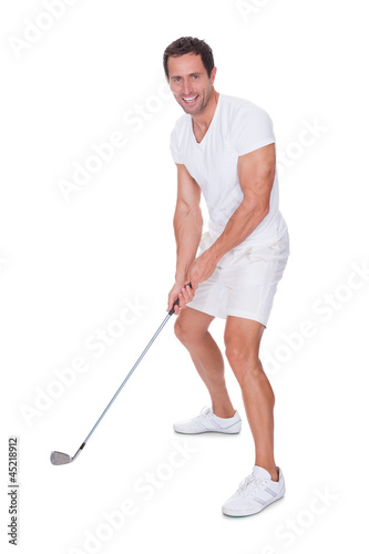 Golfer After Swing