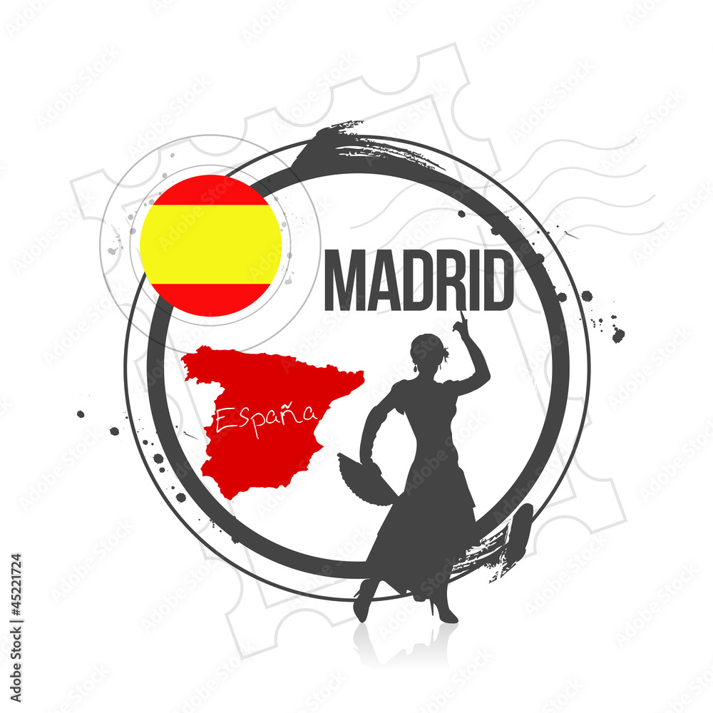 Fototapeta premium timbre Madrid