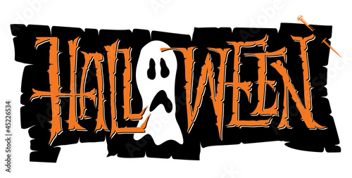 HALLOWEEN hand lettering (vector)