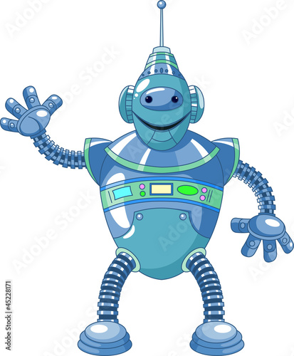 Cute cartoon robot