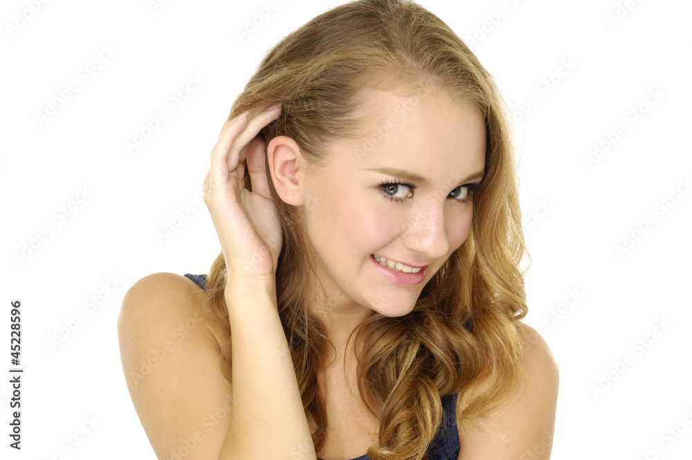 beautiful young fashion model- portrait young woman face beautiful young fashion model- portrait young woman face