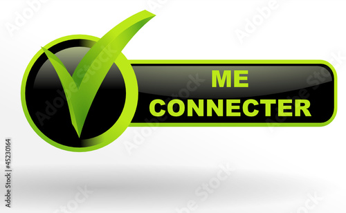 me connecter sur bouton validé vert et noir