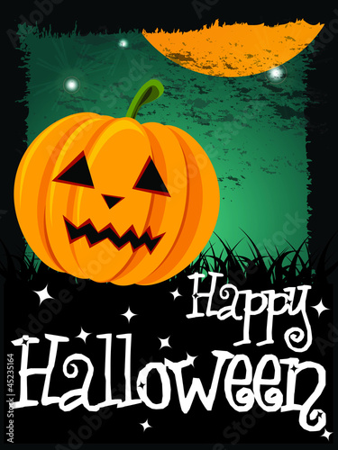 Happy Halloween card  vector