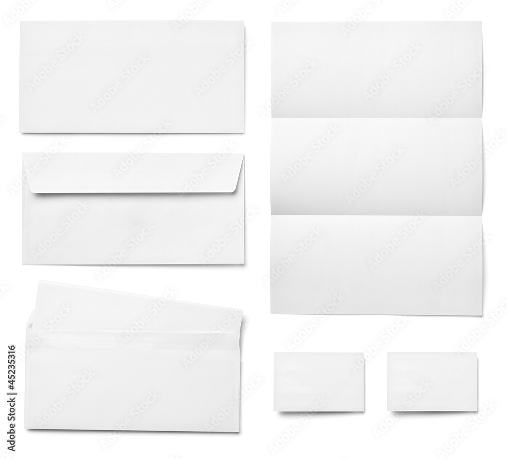 leaflet letter business card white blank paper template leaflet letter business card white blank paper template