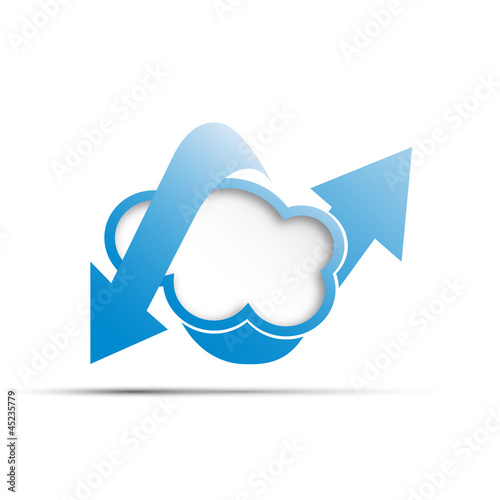 Cloud computing and mobility concept # Vector