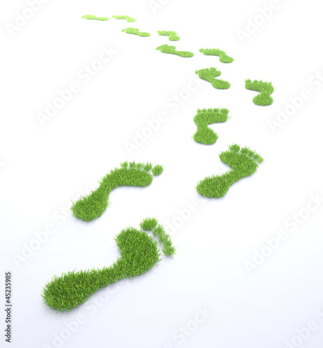 Ecological footprint concept illustration 