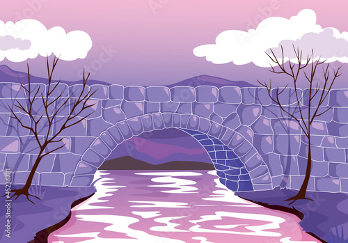 bridge made up of stones