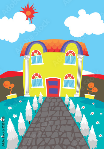 house in nature