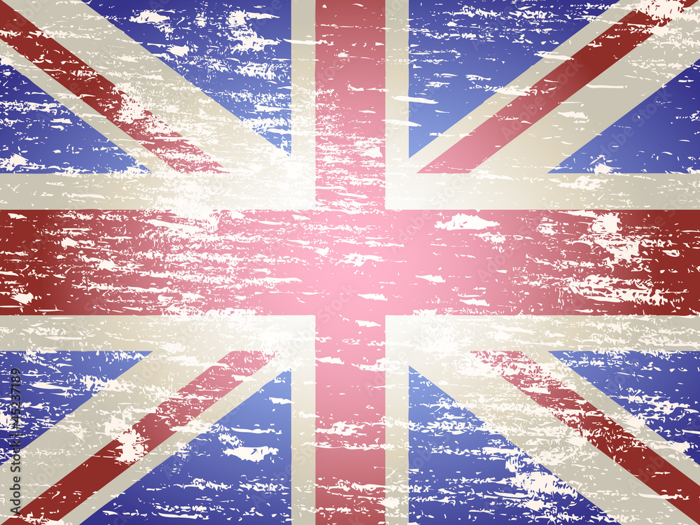 Obraz premium Faded Union Jack