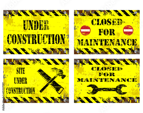 Under Construction Signs