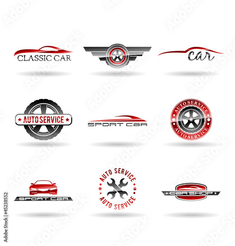 Car service and Repairing icon set. Vol 1.