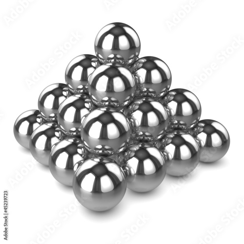 3d Steel ball pyramid