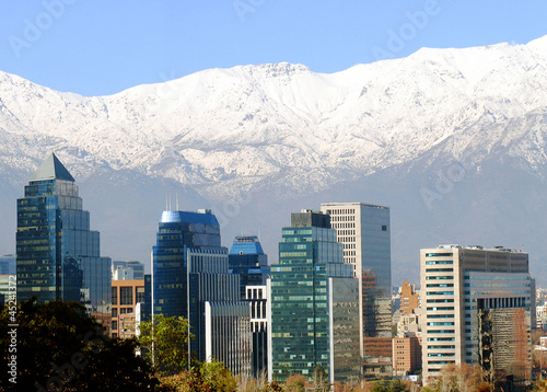 Santiago de Chile mit Andenkordillere