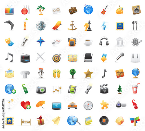 Icons for entertainment