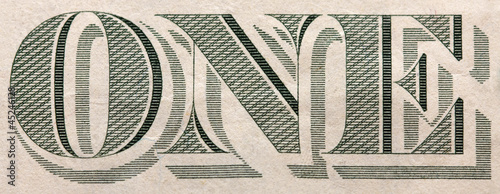 one dollar sign on the one dollar bill