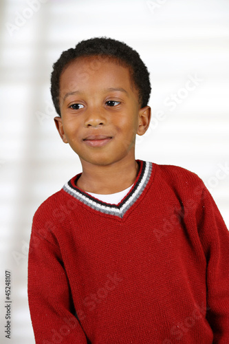 Boy Inside His Home