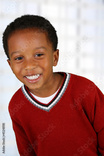 Boy Inside His Home