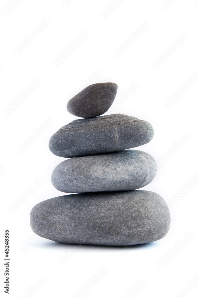 Balanced stack of stones. Zen design concept Balanced stack of stones. Zen design concept