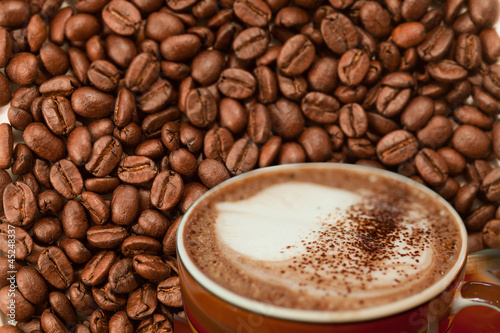 coffee on coffee bean