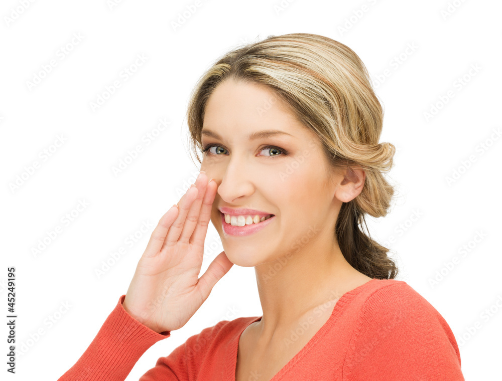 woman whispering gossip